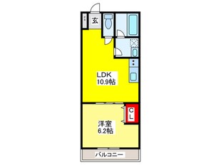 駅前つばきハイツの物件間取画像